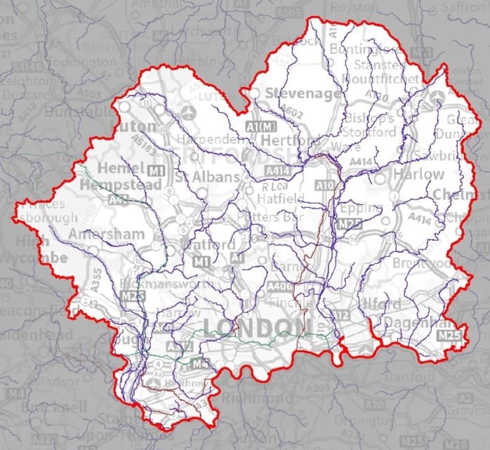 North London and Hertfordshire Fire Risk Assessments Map